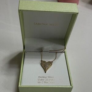 Tabitha Gold Heart Pendant Necklace